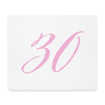 30th birthday 30 years - Mouse Pad (horizontal) - white - Front