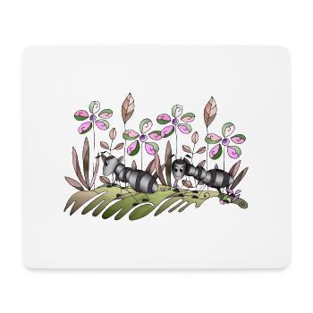 Fourmis - Tapis de souris (format paysage) - blanc - Devant