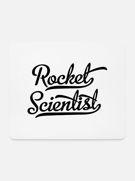 Rocket Scientist - Mousepad (Querformat) - Weiß