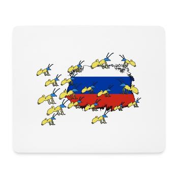 UKRAINE starke ukrainische FRONT Ameise SUPPORT - Mousepad (Querformat) - Weiß - Vorne