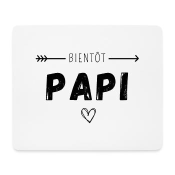 Bientôt papi - Tapis de souris (format paysage) - blanc - Devant
