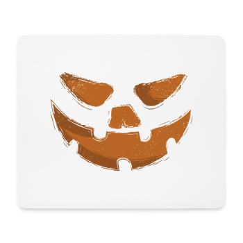 Creepy Halloween Pumpkin, Jack O'Lantern - Mouse Pad (horizontal) - white - Front