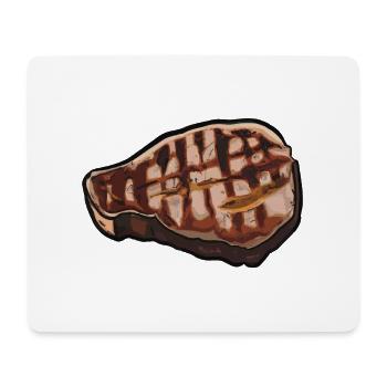 Steak Meat Beef Food and Grilling T-Bone - Mouse Pad (horizontal) - white - Front