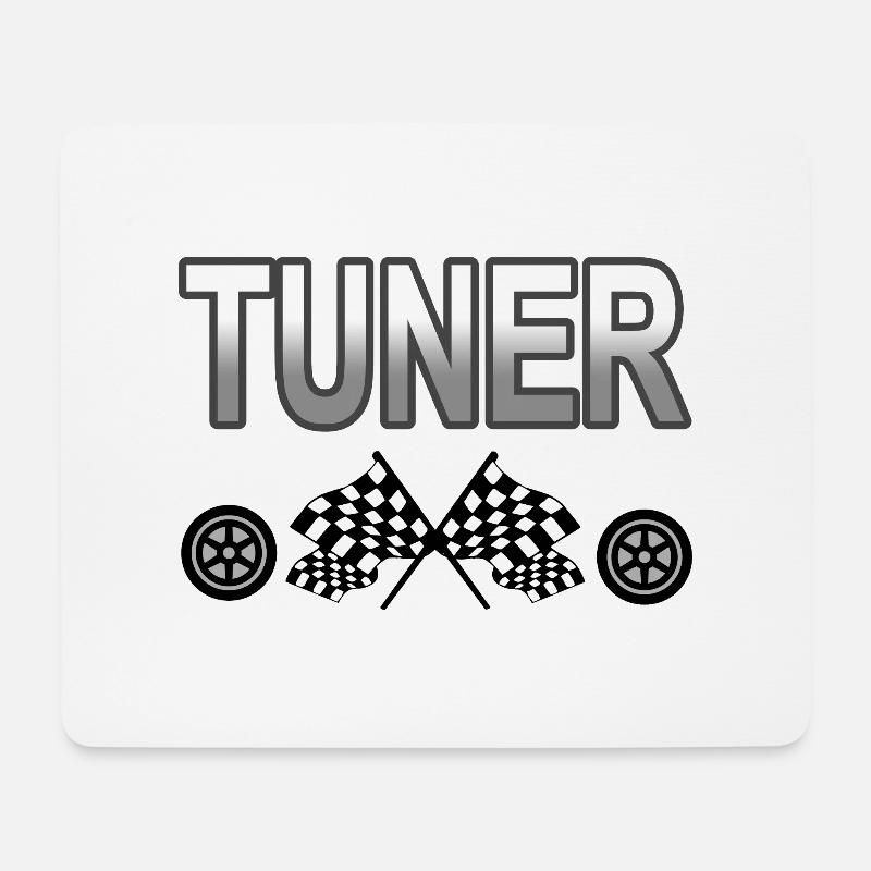 Auto - Mousepad (Querformat) - Weiß