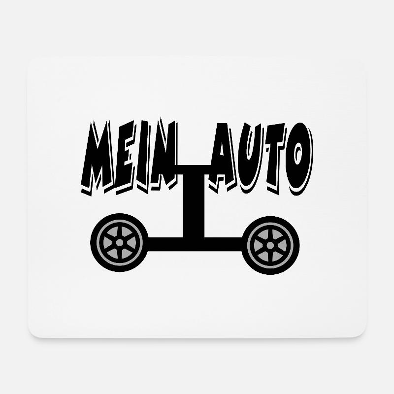 Auto - Mousepad (Querformat) - Weiß