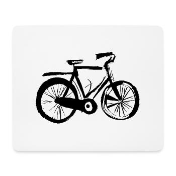 Fahrrad Gekritzel Fahrräder Radfahren Vektor 5 - Mousepad (Querformat) - Weiß - Vorne