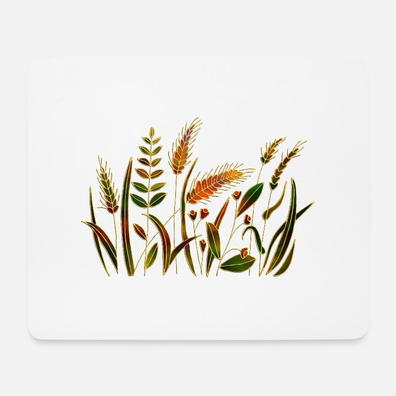 Pflanzen - Mousepad (Querformat) - Weiß