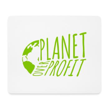 Planète sur le devis de profit - Tapis de souris (format paysage) - blanc - Devant