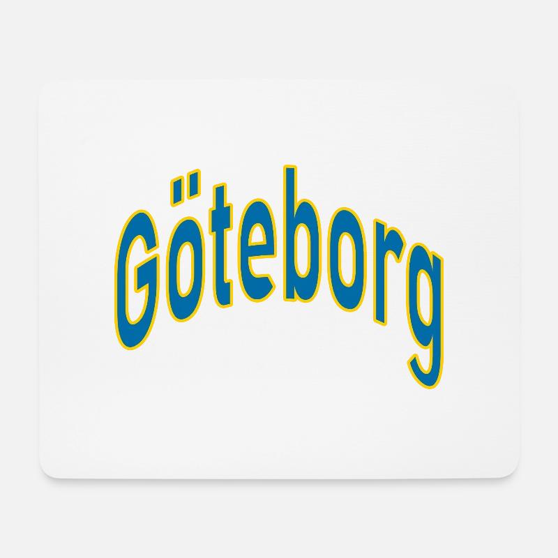 Göteborg - Mousepad (Querformat) - Weiß