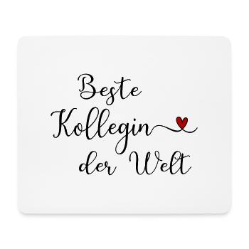 Beste Kollegin der Welt - Mousepad (Querformat) - Weiß - Vorne