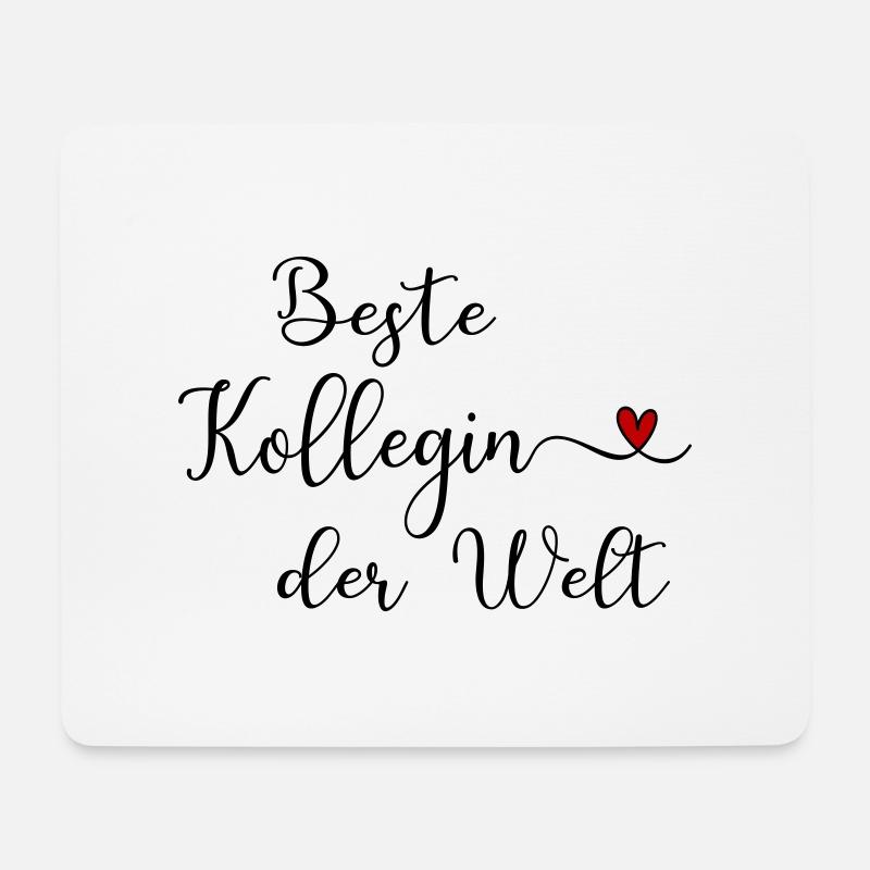 Beste Kollegin der Welt - Mousepad (Querformat) - Weiß