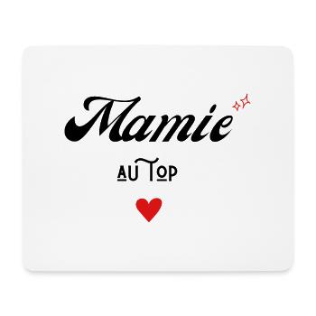 Mamie au top idée cadeau - Tapis de souris (format paysage) - blanc - Devant