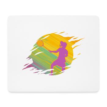 Badminton Badminton Badminton Girl - Mouse Pad (horizontal) - white - Front