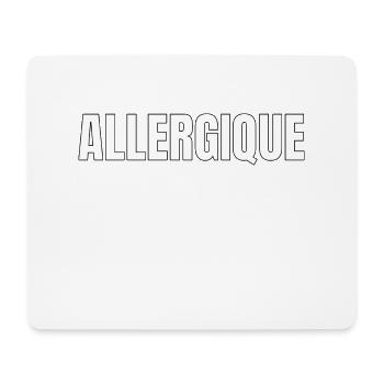 Allergique à Macron - Tapis de souris (format paysage) - blanc - Devant
