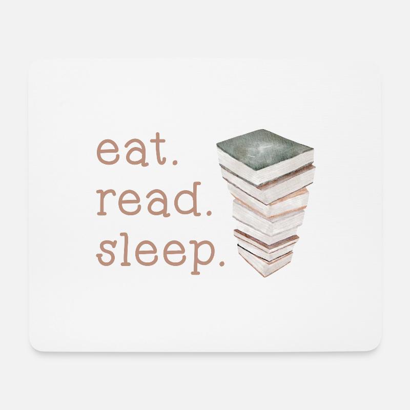 eat.read.sleep - Mouse Pad (horizontal) - white