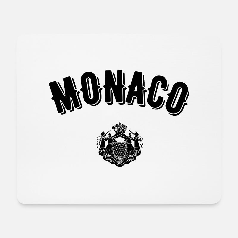 Monaco - Mousepad (Querformat) - Weiß