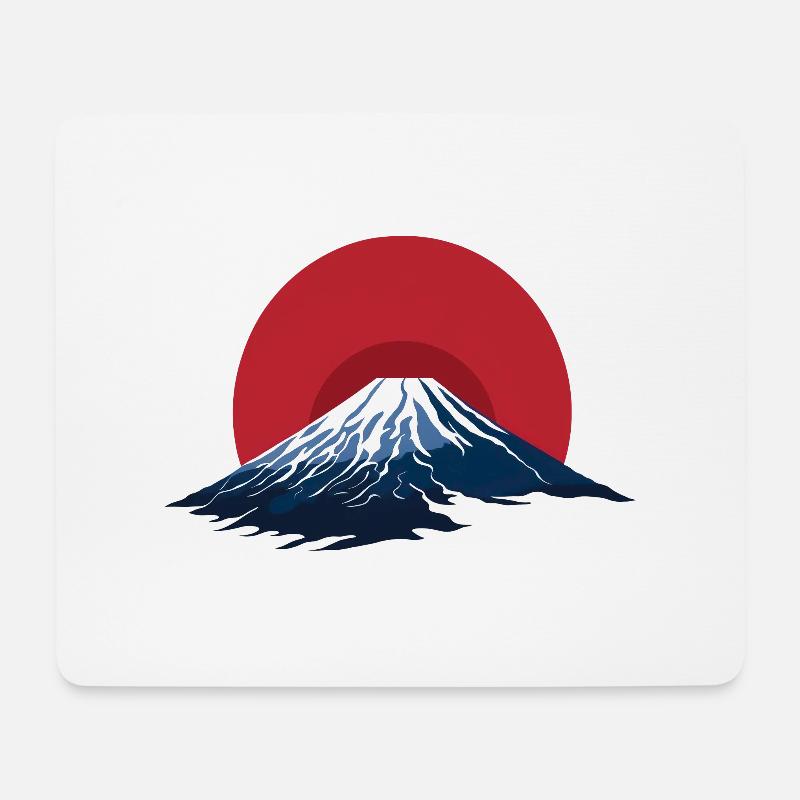 Mont Fuji - Japon - Mousepad (Querformat) - Weiß