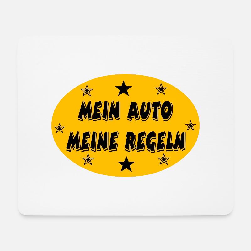 Auto - Mousepad (Querformat) - Weiß