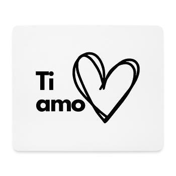 Ti amo - Mousepad (Querformat) - Weiß - Vorne