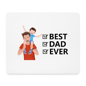 Best Dad ever - Mousepad (Querformat) - Weiß - Vorne