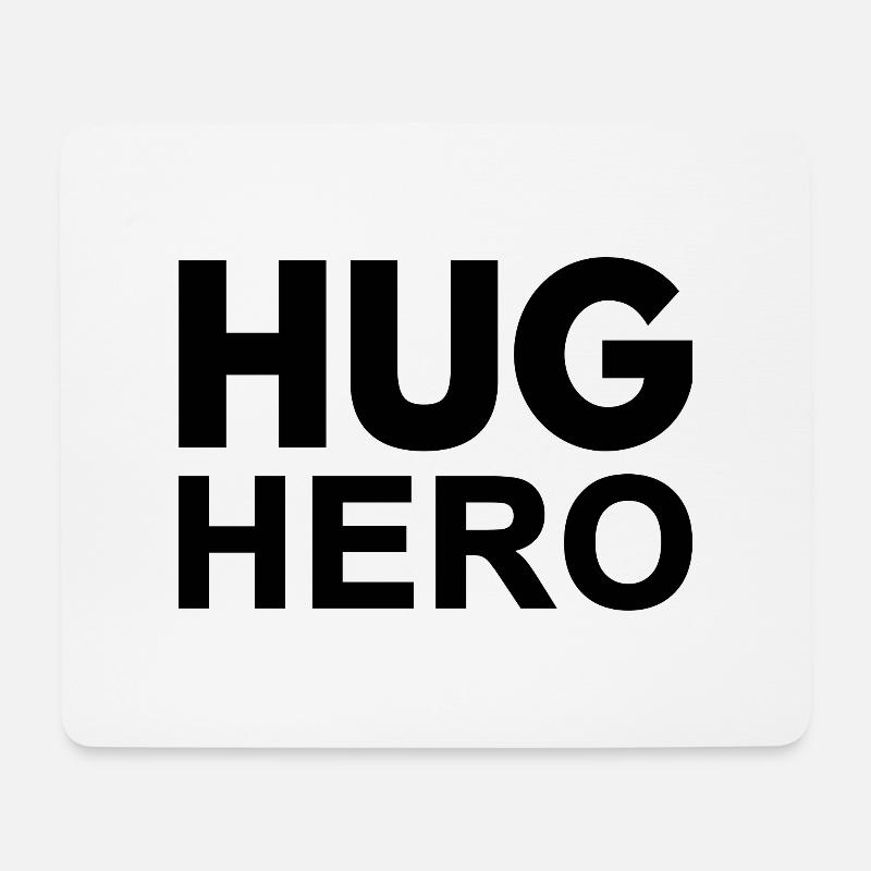 Hug Hero. - Mouse Pad (horizontal) - white