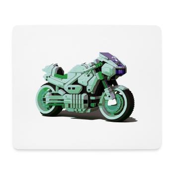 Vélo du futur pour les motards et les motards - Tapis de souris (format paysage) - blanc - Devant