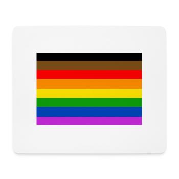 Drapeau de la fierté de Philadelphie - Tapis de souris (format paysage) - blanc - Devant
