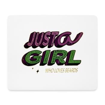 bday antiviral facical hair present - Mousepad (Querformat) - Weiß - Vorne