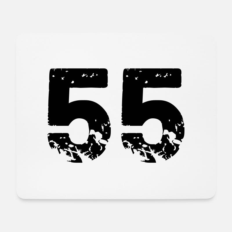55 - Mousepad (Querformat) - Weiß