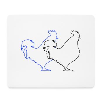 Rooster 2 - Mouse Pad (horizontal) - white - Front