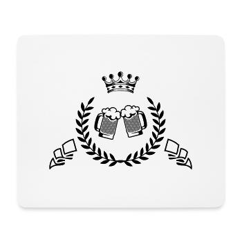 bier wappen - Mousepad (Querformat) - Weiß - Vorne