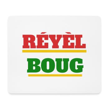 Réyèl Boug - Tapis de souris (format paysage) - blanc - Devant