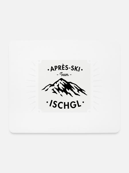 Après-Ski Ischgl - Mousepad (Querformat) - Weiß