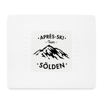 Après-Ski Sölden - Tapis de souris (format paysage) - blanc - Devant