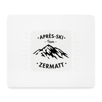 Après-Ski Zermatt - Tapis de souris (format paysage) - blanc - Devant