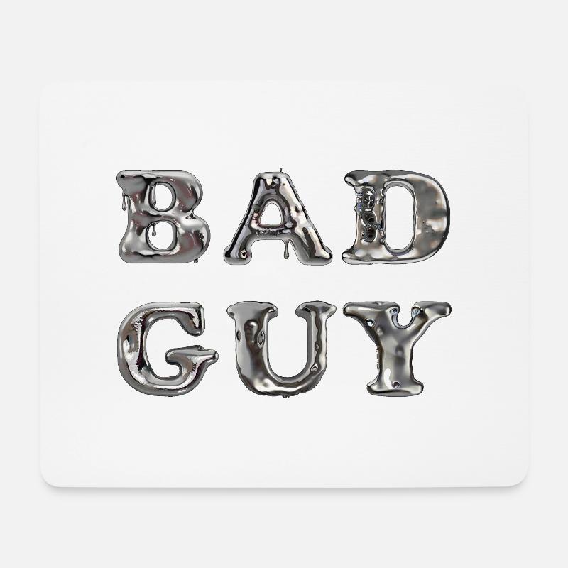 Bad Guy, strong guy - Mousepad (Querformat) - Weiß