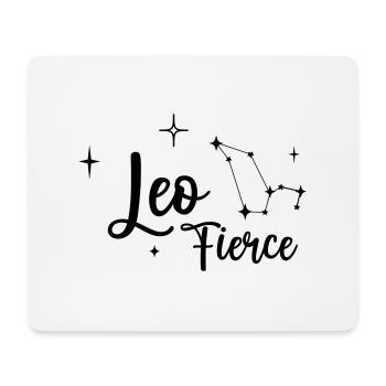 Leo - Tapis de souris (format paysage) - blanc - Devant