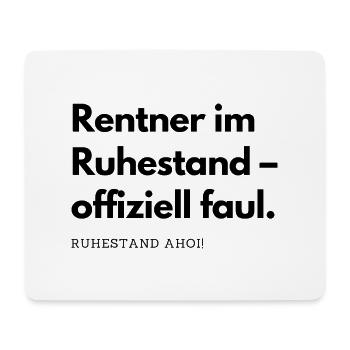 Rentner im Ruhestand - Mousepad (Querformat) - Weiß - Vorne