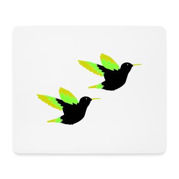 kolibri 02 - Mousepad (Querformat) - Weiß - Vorne
