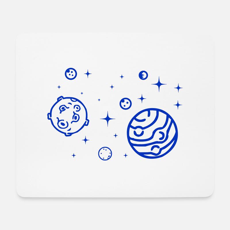 universum - Mousepad (Querformat) - Weiß