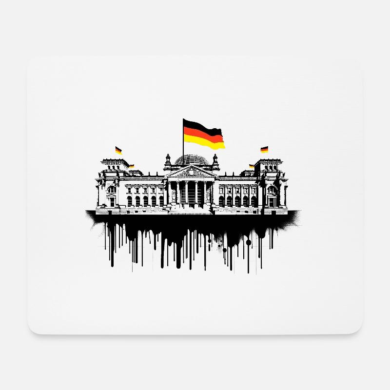 Reichstag Berlin | Reichstag building in Berlin - Mousepad (Querformat) - Weiß