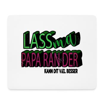 bday familienwappen weihnachten katze elternzeit - Mousepad (Querformat) - Weiß - Vorne