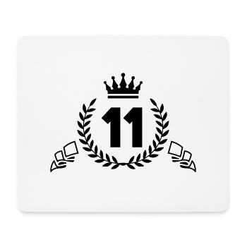 11 Couronne de la Couronne - Tapis de souris (format paysage) - blanc - Devant