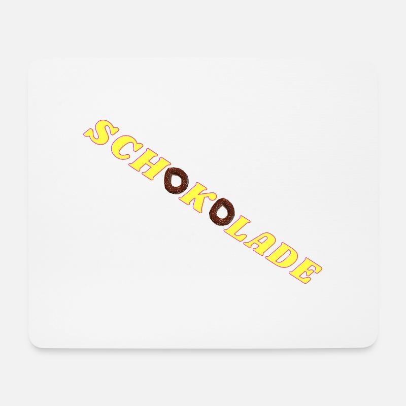 Schokolade - Mousepad (Querformat) - Weiß