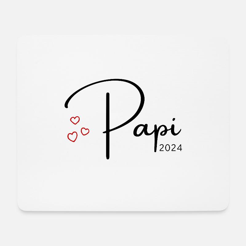 Papi 2024 - Mousepad (Querformat) - Weiß