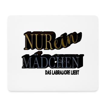 windhund spaß geschenk pfote geschenkidee - Mousepad (Querformat) - Weiß - Vorne