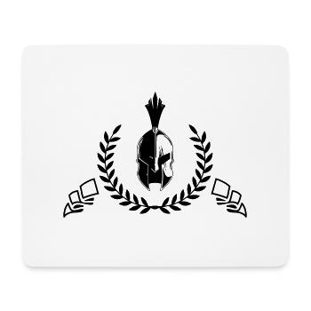 Sparta Helmet - Mouse Pad (horizontal) - white - Front