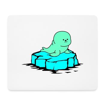 Seal Ice Floe - Mouse Pad (horizontal) - white - Front