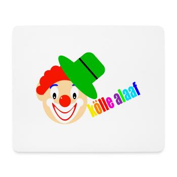Clown dit kölle alaaf - Tapis de souris (format paysage) - blanc - Devant