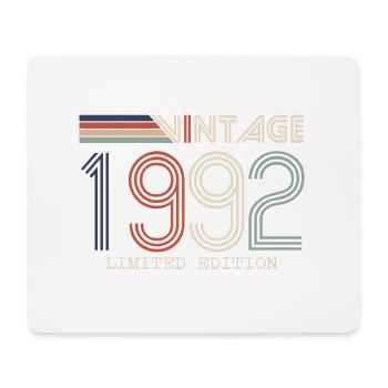 Jahrgang 1992 Jubiläumsgeschenk - Jahrgang 1992 - Mousepad (Querformat) - Weiß - Vorne